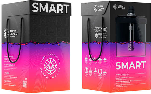 Изображение товара Кальян Alpha Hookah Smart Exzo Tribal Black