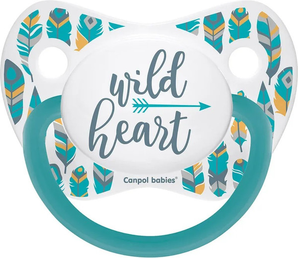 Изображение товара Пустышка Canpol Wild Nature силиконовая симметричная 0-6 мес. / 23/288_tur