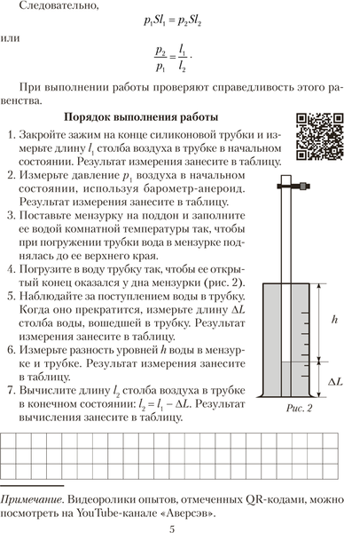 Изображение товара Рабочая тетрадь Аверсэв Физика. 10 класс. Для лабораторных работ 2025, мягкая обложка (Громыко Елена)