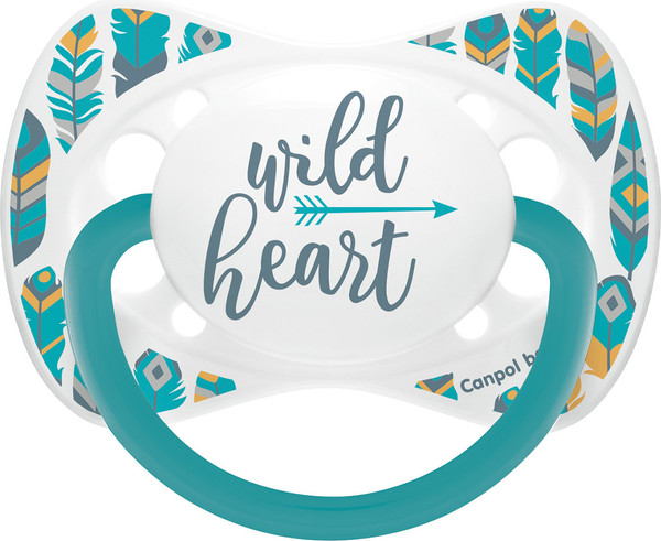 Изображение товара Пустышка Canpol Wild Nature силиконовая симметричная 6-18 мес. / 23/289_tur