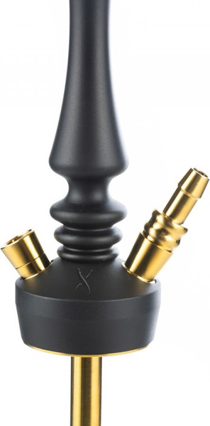 Изображение товара Шахта для кальяна Hoob Mars Pro Mini Black Gold (диффузор, силикон, пружинка, мундштук)