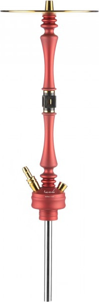 Изображение товара Шахта для кальяна Hoob Mars Wine Red Gold (диффузор, силикон, пружинка, мундштук)