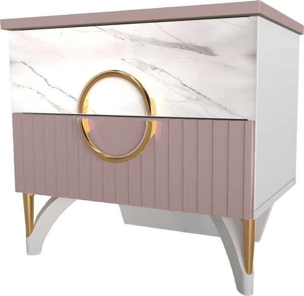 Изображение товара Прикроватная тумба ФорестДекоГрупп Никея (пудра)