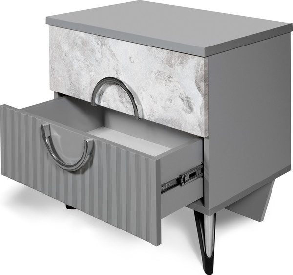 Изображение товара Прикроватная тумба ФорестДекоГрупп Никея (серая)