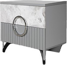 Изображение товара Прикроватная тумба ФорестДекоГрупп Никея (серая)