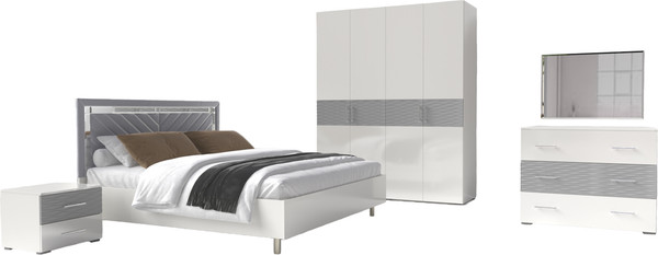 Изображение товара Комод ФорестДекоГрупп Вена (белый/серый)