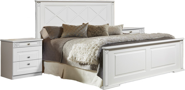 Изображение товара Комплект мебели для спальни ФорестДекоГрупп Прованс 5 180 (с комодом)