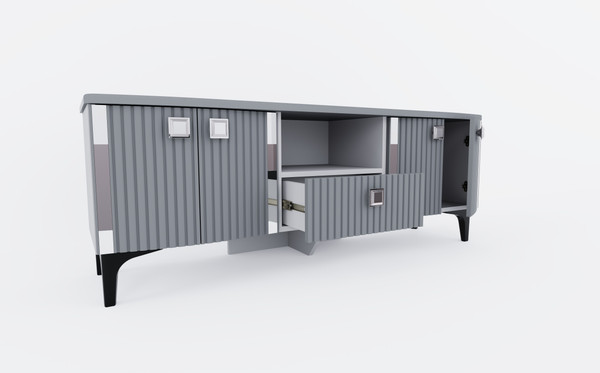 Изображение товара Тумба ФорестДекоГрупп Трея ТВ (с серебром)