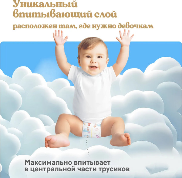 Изображение товара Подгузники-трусики детские Huggies Ultra Comfort Mega 4 Girl (46шт)