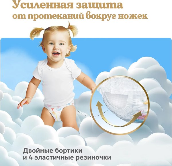 Изображение товара Подгузники-трусики детские Huggies Ultra Comfort Mega 4 Girl (46шт)