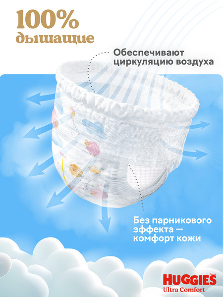 Изображение товара Подгузники-трусики детские Huggies Ultra Comfort Mega 5 Girl (42шт)