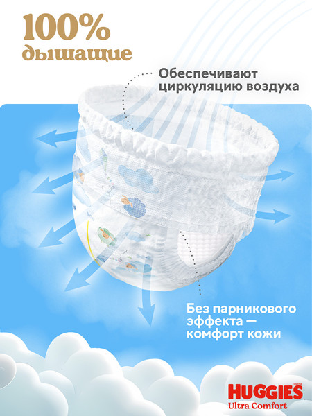 Изображение товара Подгузники-трусики детские Huggies Ultra Comfort Mega 7 Boy (34шт)