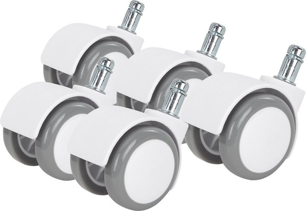 Изображение товара Комплект колес мебельных Brabix Для кресла d11 / 533086 (5шт, белый)