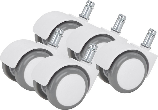 Изображение товара Комплект колес мебельных Brabix Для кресла d11 / 533085 (5шт, белый)