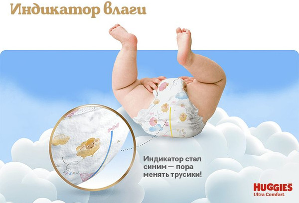 Изображение товара Подгузники-трусики детские Huggies Ultra Comfort Box 6 Girl (76шт)