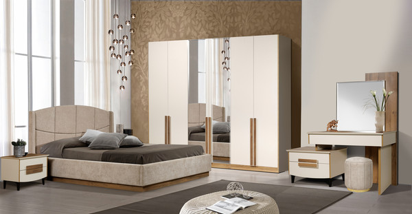 Изображение товара Комплект мебели для спальни ФорестДекоГрупп Сабрина 6 180 (с туалетным столом)