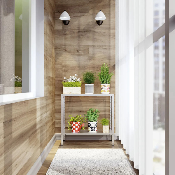 Изображение товара Стеллаж металлический НСКСМ Оцинкованный (1430x700x300)