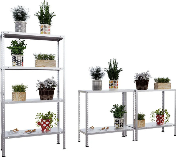 Изображение товара Стеллаж металлический НСКСМ Оцинкованный (1430x700x300)