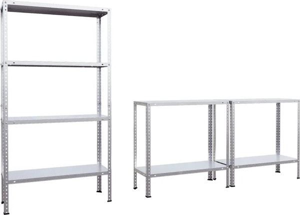 Изображение товара Стеллаж металлический НСКСМ Оцинкованный (1430x700x300)