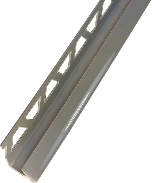 Изображение товара Уголок под плитку Ideal Деконика 005-0 Внутренний 10мм 2.5м (серый глянцевый)