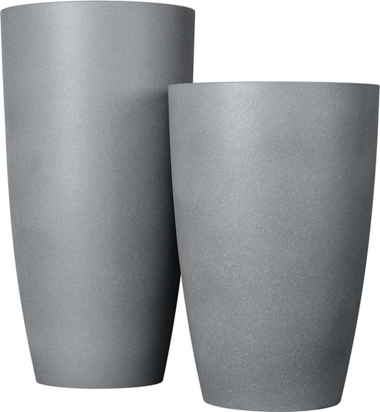 Изображение товара Кашпо Композит Флок ВН №8 / КЗ-Б8вн-312-72 (38.5л, темно-серый бут)