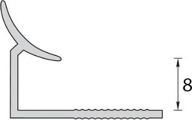 Изображение товара Уголок под плитку Ideal Идеал 001 Внутренний 8мм (2.5м, белый)