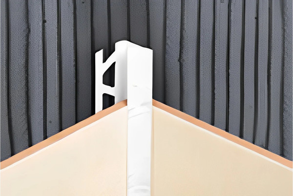 Изображение товара Уголок под плитку Ideal Идеал 001 Внутренний 8мм (2.5м, белый)