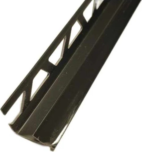 Изображение товара Уголок под плитку Ideal Идеал 007 Внутренний 8мм (2.5м, черный)