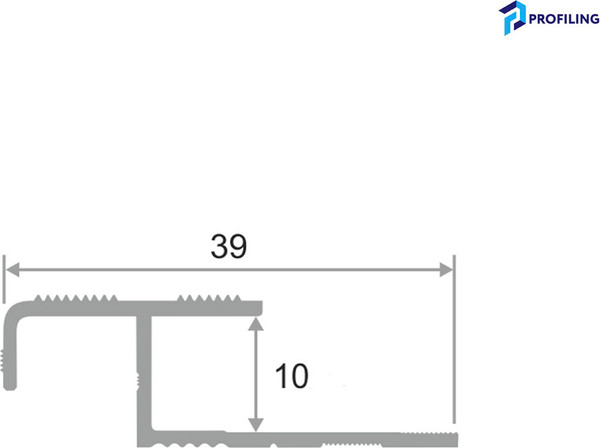 Изображение товара Уголок под плитку Profiling Алюминиевый ПО-02 (2.7м, серебристый)
