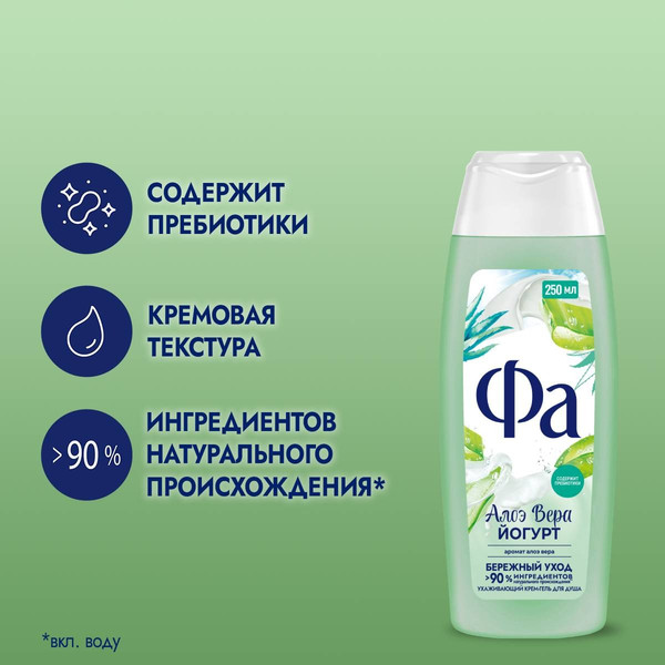 Изображение товара Гель для душа Фа Алоэ Вера Йогурт (250мл)