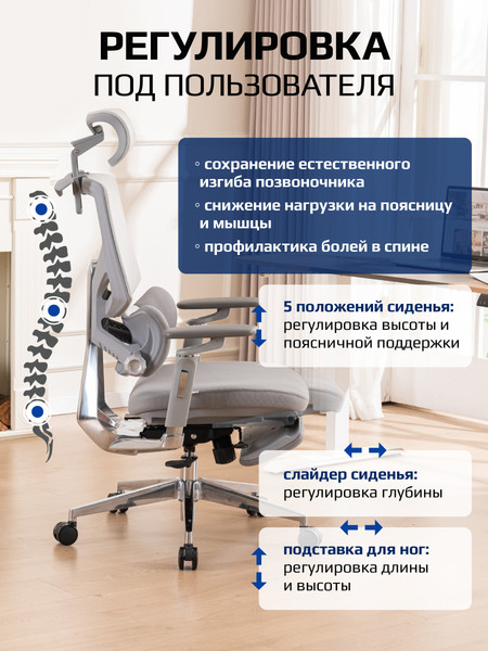 Изображение товара Кресло офисное Evolution LumbarPro Elite (серый)