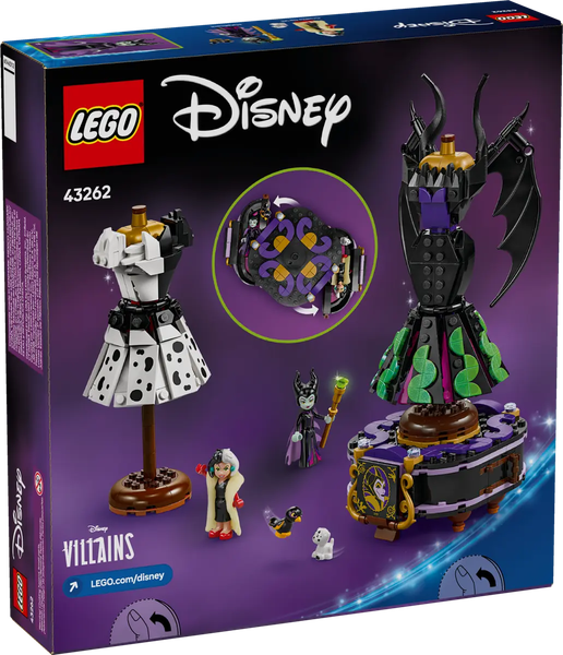 Изображение товара Конструктор Lego Disney Princess Платья Малефисенты и Круэллы Де Виль / 43262