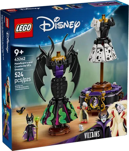 Изображение товара Конструктор Lego Disney Princess Платья Малефисенты и Круэллы Де Виль / 43262