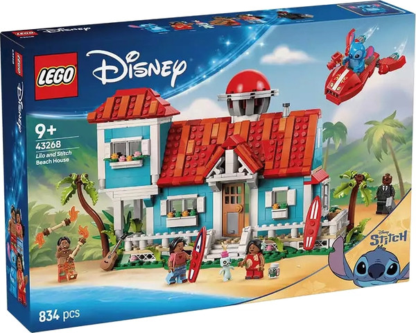 Изображение товара Конструктор Lego Disney Пляжный домик Лило и Стича / 43268