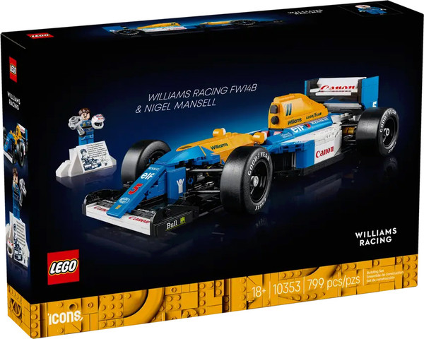 Изображение товара Конструктор Lego Icons Williams Racing FW14B Найджела Мэнселла / 10353