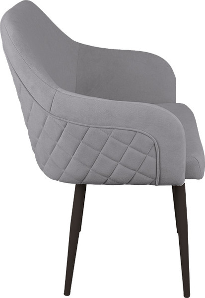 Изображение товара Стул ТриЯ Бэнтли Dream Grey (черный муар/серый)