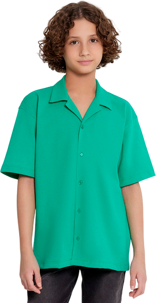 Изображение товара Рубашка детская Mark Formelle 113445 (р.128-64, зеленый топаз)