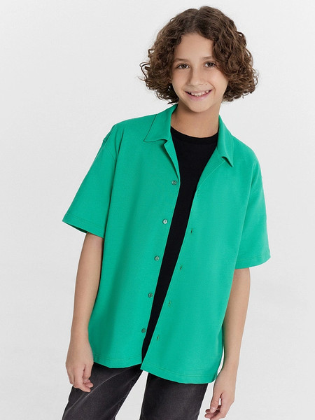 Изображение товара Рубашка детская Mark Formelle 113445 (р.140-68, зеленый топаз)