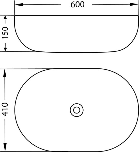 Изображение товара Умывальник со смесителем Lauter 21836 + Reef 21CK8678BS с донным клапаном 21190B (черный матовый)