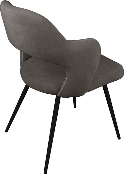 Изображение товара Стул ТриЯ Сиэтл Dream Stone (черный муар/серо-коричневый)