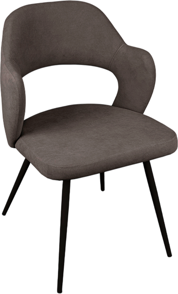 Изображение товара Стул ТриЯ Сиэтл Dream Stone (черный муар/серо-коричневый)