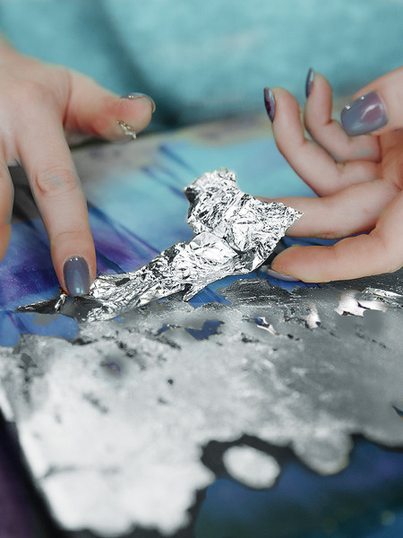 Изображение товара Картина по номерам Флюид Танец Карпа Кои С Луной / BQH0004