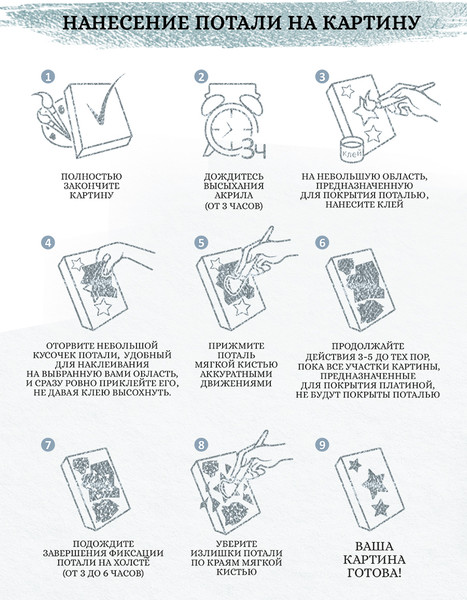 Изображение товара Картина по номерам Флюид Танец Карпа Кои С Луной / BQH0004