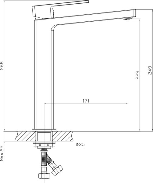 Изображение товара Умывальник со смесителем Lauter 21836 + Cascade 21СК0655C