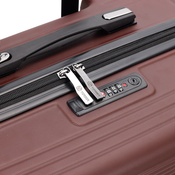 Изображение товара Чемодан на колесах Torber Onego T2081BM (бордовый)