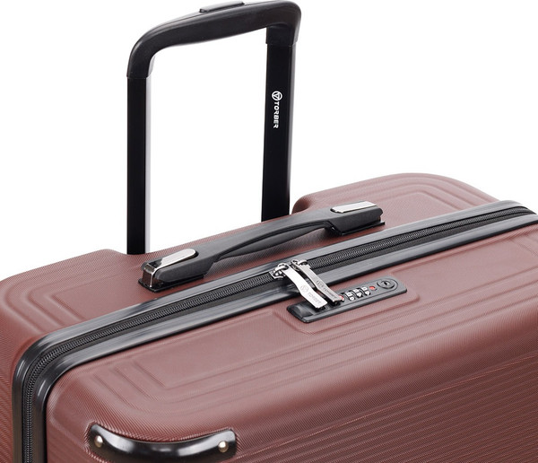 Изображение товара Чемодан на колесах Torber Onego T2081BM (бордовый)