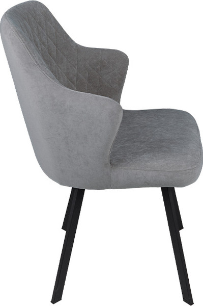 Изображение товара Стул ТриЯ Лукас поворотный (черный муар/Brendy Grey)