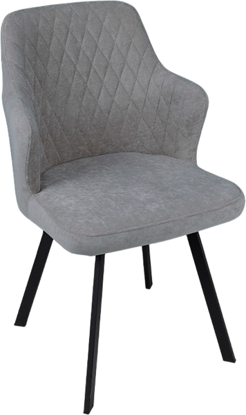 Изображение товара Стул ТриЯ Лукас поворотный (черный муар/Brendy Grey)