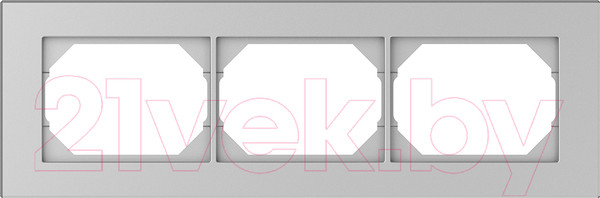 Изображение товара Рамка для выключателей и розеток Vilma 4779101519310 (металлик)