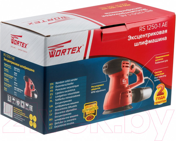 Изображение товара Эксцентриковая шлифовальная машина Wortex RS 1250-1 AE (RS12501AE01319)